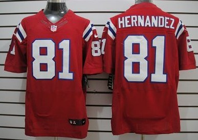 Nike Elite Jersey New England Patriots 81 Aaron Hernandez Red
